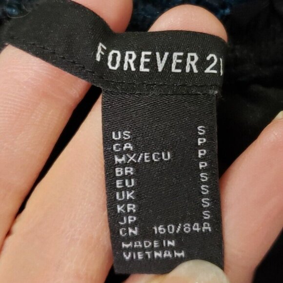 Forever 21 Whimsigoth Coquette Velvet Burnout Dress Size S Fairy Grunge Milkmaid - Picture 4 of 9